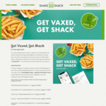 Free Crinkle Cut Fries for Vaccinated People @ Shake Shack