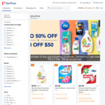 $10 off ($50 Min Spend) on Participating P&G Products at FairPrice On