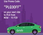 $3 off Grab Rides ($6 Min Spend) to Paya Lebar Quarter
