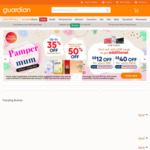 $8 off ($80 Min Spend) or $25 off ($120 Min Spend) Sitewide at Guardian [UOB Cards]