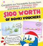 Win 1 of 10 $100 Donki Vouchers from DON DON DONKI