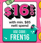 $16 off ($85 Min Spend) Sitewide at Watsons