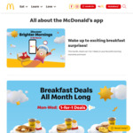 1 for 1 Sausage McGriddles (From $6.80) with Egg Meal at McDonald's via App