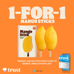 1 for 1 Mango Sticks ($3.50) at Burger King [Trust Bank Cards]