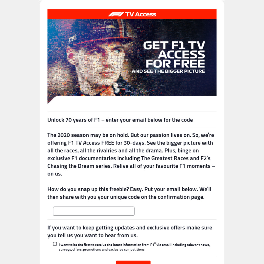 f1 tv free trial