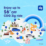 $3 off CDG Zig Rides with ComfortDelGro Taxi