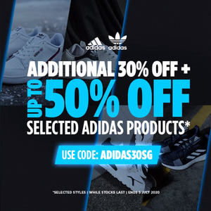 Schat Spookachtig In zicht Up to 50% off + Extra 30% off adidas Products at JD Sports - CheapCheapLah
