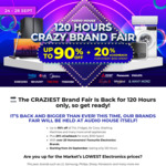 [Audio House 120 Hours Brand Fair] Up to 90% off + 20% eCashback For Every $100 Spent