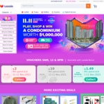$2 off ($15 Min Spend) or $10 off ($250 Min Spend) Sitewide at Lazada