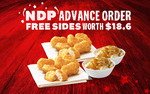 Free 2x Medium Whipped Potato & 12pcs Nuggets ($35 Min Spend) at KFC Deliveyr [Advanced Orders for 9th August]