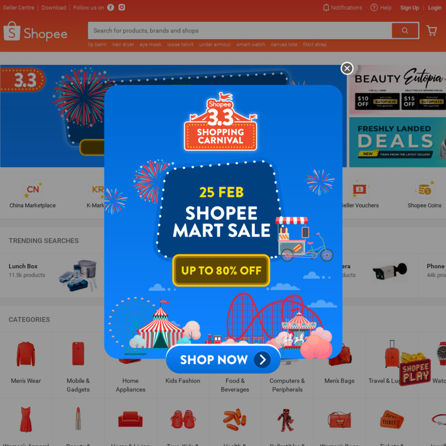 10% off Sitewide at Shopee (Singtel Dash) - CheapCheapLah