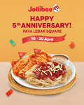 2pc Chickenjoy with Jolly Spaghetti Meal for $9 at Jollibee (Paya Lebar Square)