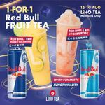 1 for 1 Red Bull Fruit Tea ($7.30) at LiHO [Members]