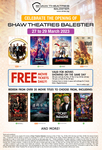 Free Pairs of Movie Tickets from 10am Daily (27/3-29/3) @ Shaw Theatres Balestier