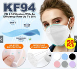 50 Pcs KF94 Masks $5.90 + $1.99 Delivery @ myfashionstory.com via Qoo10