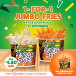 Free Regular Fries & 1 for 1 Jumbo Fries ($4.30) at Potato Corner [Lucky Plaza, Instagram Required]