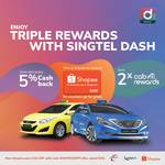 Triple rewards when you ride with Comfort and pay with Singtel Dash