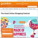 Free Delivery with $40 Minimum Spend at Guardian (Great Online Shopping Festival)