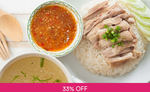 Roasted / Steamed Chicken Rice Set Meal for $3 at Golden Chicken via Fave (previously Groupon)