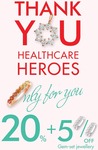 For Healthcare Worker. Goldheart will be offering a 20% + 5% off gem-set jewellery from 2 Sep to 31 Dec 2020 @Goldheart Velocity