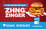 $3 "Zhng" Zinger Burger at KFC (Trust Bank Cards)