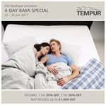 Tempur - 20% Off 1 Pillow, 30% Off 2 Pillows + More at Tempur (23-26 June)