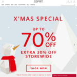 Up to 70% off Plus an Extra 30% off Storewide at Esprit (Members)
