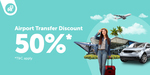 Up to 50% off Airport Transfers (Selected Countries) at Traveloka