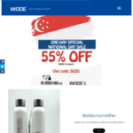One Day Special National Day Sale 55% Off code: SG55