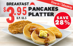 $3.95 Pancakes Platter at KFC