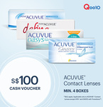 $80 For $100 Acuvue Voucher @ Acuvue Official Store via Qoo10