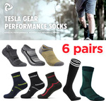 6 Pairs Tesla Sports Socks $9.99 Free Delivery @ Tesla Gear via Qoo10