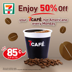 Hot Americano for $0.85 (50% off) at 7-Eleven [Mondays]