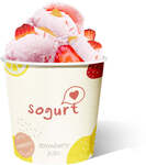 1 for 1 Strawberry Yuzu Frozen Yogurt Ice Cream Pint ($14.95) at Sogurt