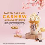 Salted Caramel Cashew Ice Blended Drink for $8.80 at Coffee Bean & Tea Leaf