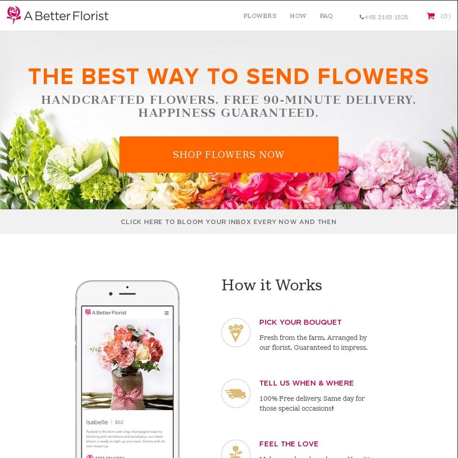 $10 off Flower Delivery with A Better Florist - CheapCheapLah