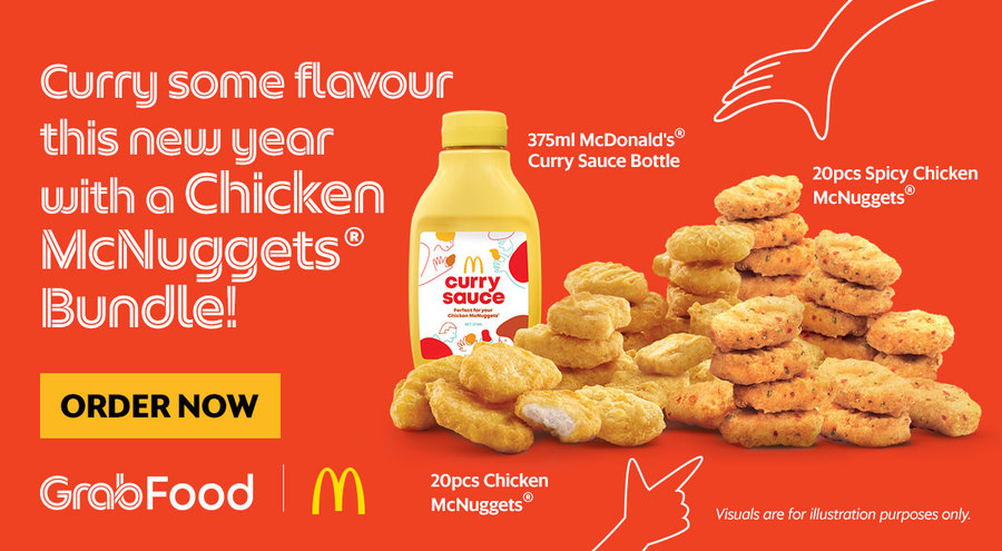 20x Spicy & 20x Regular Chicken Nuggets + 375ml Curry ...