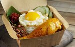 Nasi Lemak with Curry Chicken for $7.20 (U.P. $7.90) at Crave via Fave