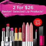 Sasa - 2 Revlon Lip Products for $26 (Save up to 40%)