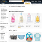 $50 off ($200 Min Spend) on Baby Goods at Amazon SG