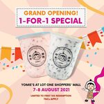 1 for 1 Drinks at Yomie's (Lot One Shoppers Mall)