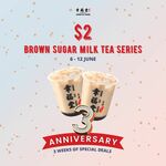 $2 Brown Sugar Milk Tea at Xing Fu Tang