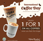 1 for 1 Coffee at Rocky Master