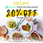20% off Pickup Orders at Collin's Grille via Deliveroo