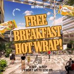 Free Breakfast Hot Wrap from MR Popiah