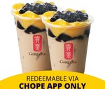 1 for 1 Earl Grey Milk Tea with 3J ($4.30) at Gong Cha via Chope via Shopee