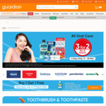 3 for 2 Mix & Match on Oral Care at Guardian