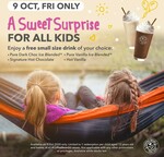 Free Small Size Drink for All Kids Aged 12 Years Old and below at Coffee Bean