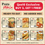 Buy 3, Get 1 Free on All Ready To Eat Meals ($14.70) at Prata Wala via Qoo10