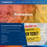 Timezone: $200 Game Credits + 500 E-Tickets for $100 or $400 Games Credits + 1200 E-Tickets for $200